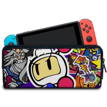 Imagem de Case Compatível Nintendo Switch Bolsa Estojo - Bomberman - Pop Arte Sk