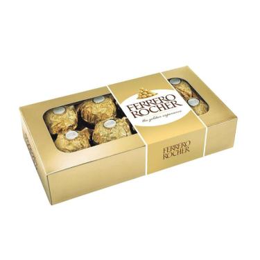 Imagem de Chocolate Bombom Ferrero Rocher 8 Unidades
