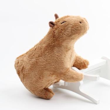 Pelúcia Capivara Desenho Animado - bonitos do Plushie do Capybara Almofada, Capivara pelúcia realista, pelúcia, bonecos pelúcia macios para crianças,  meninos, Sritob