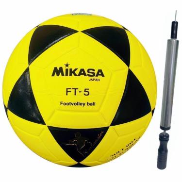 Imagem de Bola Futevolei FT-5 Mikasa Altinha Profissional + Inflador-Unissex