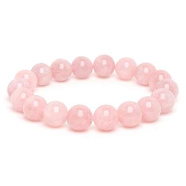 Imagem de Pulseira Quartzo Rosa Feminina 8mm