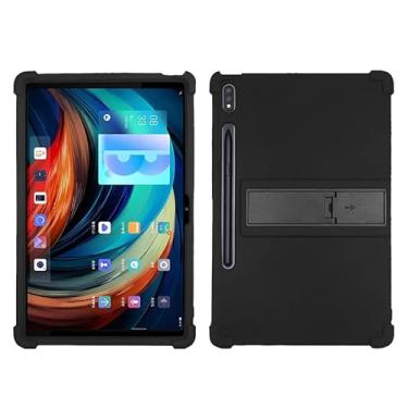 Imagem de QYiiD Capa para Lenovo Tab P12 Pro 12,6" TB-Q706F, capa protetora de silicone leve à prova de choque macia à prova de choque para tablet Lenovo Xiaoxin Pad Pro 12,6, preta