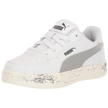 Imagem de PUMA Tênis infantil unissex Caven, Sapato Infantil, Calçados, Puma Branco-concreto cinza - puma preto, 6.5 Big Kid