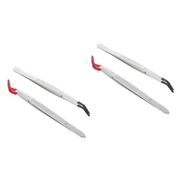 Imagem de Gadpiparty 4 Pçs Pinças Ferramenta Removedor De Cabelo Kit De Ferramentas De Jóias Para Pestañas Ferramentas Para Crianças Ferramentas Para Casa Cílios Pinça Canoa Crianças Terno Ferramenta