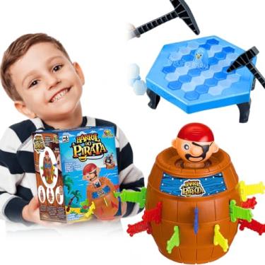Imagem de Jogos Pinguim Numa Fria Barril Pula Pirata Para Presente