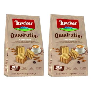Imagem de Kit 2 Mini Biscoito Wafer Quadrantine Cappucino Loacker 125G