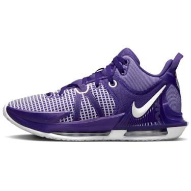 Imagem de NIKE Tênis de basquete Lebron Witness 7 (Team) (DZ3299-500, Court Purple/Court Purple/White) Tamanho 42, Roxo, quadra, 41