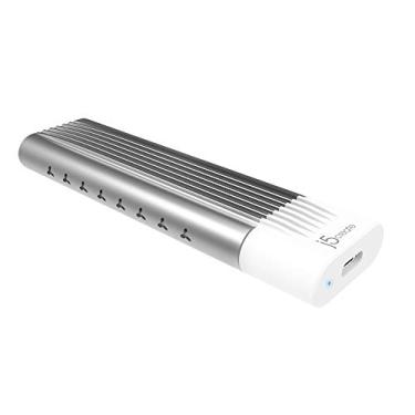 Imagem de j5create USB-C Para M.2 NVME Gabinete SSD - Superspeed ​​+ 10GBPS USB 3.1 Gen 2 Tipo C [Thunderbolt 3 Compatível] Para NVME Pcie M-Key Adaptador - Suporta 2230 2242 2260 2280 M.2 Cabo SSD - 12" Jee256