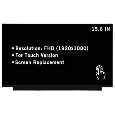 Imagem de HOYRTDE Tela de substituição de tela de 39.6 cm M44842-001 para HP 15-DY2089MS 15-DY2073DX 15-DY2132WM FHD 1920x1080 40Pin Touch Screen LED LCD Display Panel (não para HD 1366x768)