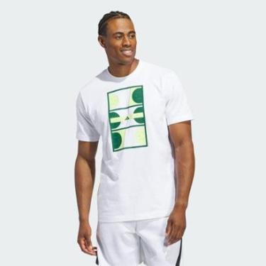 Imagem de Camiseta Estampada Global Courts Adidas Masculina-Masculino