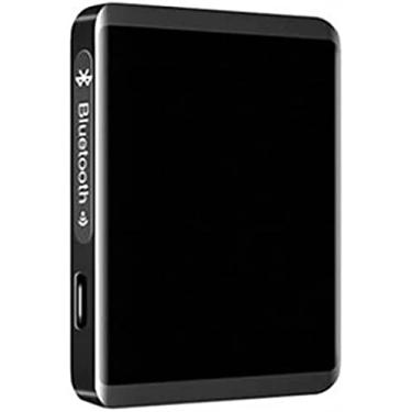 Imagem de Leitor portátil MP3/MP4 com Bluetooth 4.0 - Leitor de música ultrafino Leitor multifuncional com clipe, leitor de música digital portátil/leitor de vídeo/leitor de e-book, preto, 16 GB
