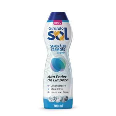 Imagem de Girando Sol Saponáceo Cremoso Original 300G Higienizador Detergente Cremoso Perfumado A...