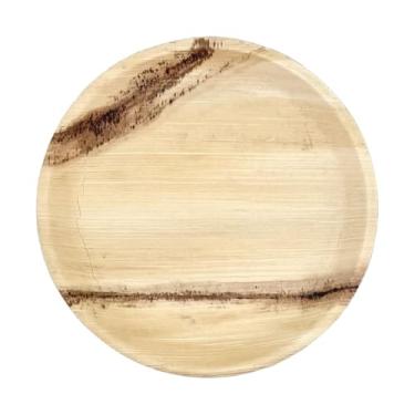 Imagem de Pratos de folha de palmeira NEATtable | Descartáveis e compostáveis | Ecológicos e 100% naturais | Ótimo para eventos ao ar livre, casamentos, festas, churrascos | Prato redondo de 20 cm, pacote com