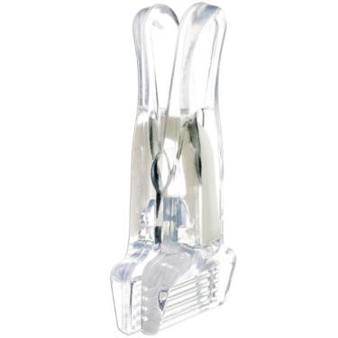 Imagem de Kit 100 Presilhas de Roupas para Cabides Loja Prendedores Re