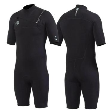 Imagem de Short John Vissla Seven Seas 2/2 Chest Zip Black-Unissex