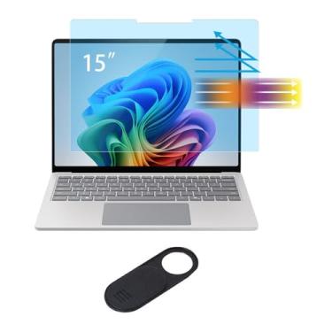 Imagem de MUBUY-GOL Protetor de tela antiluz azul para Microsoft Surface Laptop 6/Laptop 5/Laptop 4/Laptop 3 38.1 cm filtro de tela antirreflexo para os olhos, reduz a tensão dos olhos