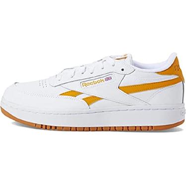 Imagem de Reebok Tênis feminino Club C Double, Branco/ocre brilhante/chiclete, 35