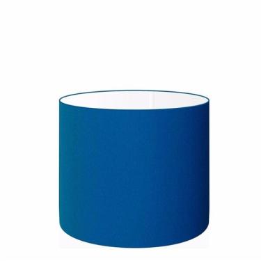 Imagem de Cúpula Abajur Cilíndrica Cp-7015 Ø35x25cm Azul Marinho