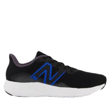 Imagem de TENIS NEW BALANCE 411V3 MASCULINO BLACK/BLUE OASIS, Calçados Masculinos, PRETO/AZUL, 42