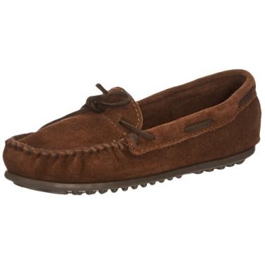 Imagem de Minnetonka Mocassim masculino (bebê/criança pequena/criança grande), Chocolate, 11 Little Kid