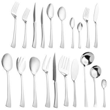 Imagem de WOLFF Faqueiro de Aço Inox Berna 130 Peças Sem Estojo - Jogos de Talheres - Mesa Posta - Utensílios de Cozinha, Enxoval, Casamento, Decoração