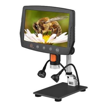 Imagem de Microscópio Digital Com Tela 2000x Microscópio Digital USB de Alta Definição Com Controle Remoto para Animais Plantas Pele Circuitos Eletrônicos Detecção de Tecido