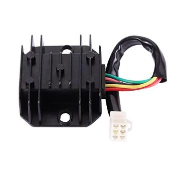 Imagem de WOOSTAR Substituição do retificador de tensão CA de 5 fios 12V para CG 125cc 200cc 250cc GY6 125cc 150cc 200cc 250cc Taotao Lifan Scooter ATV 4 rodas Quad Dirt Pit Bike Go Kart Moped