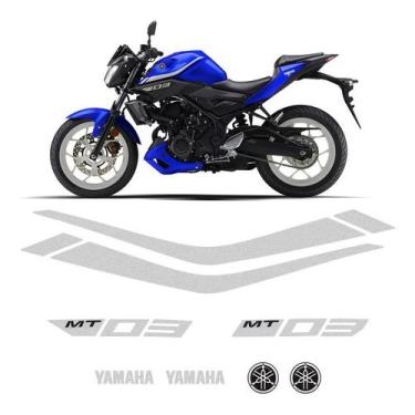 Imagem de Kit Completo Faixas Yamaha Mt-03 2019/2020 Adesivo Refletivo - Resitan
