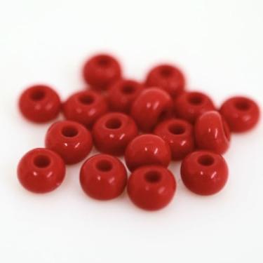 Imagem de Miçanga Miçangão 6/0=4,1mm Preciosa Jablonex 50g Cores Leitosas Guias Brajás Colares Pulseiras Umbanda e Candomblé (Vermelho Escuro)