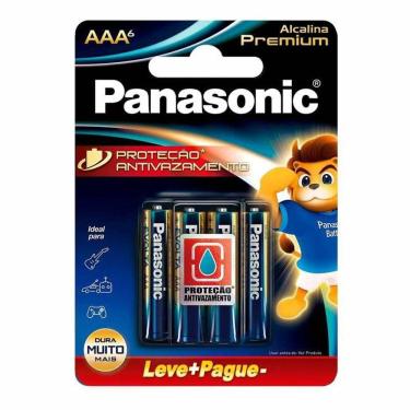 Imagem de Pilha Alcalina Premium Panasonic Aaa Palito 06 Unidades Lr03egr/6b192 - Pç / 6 [F108]