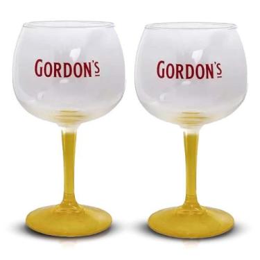 Imagem de Jogo De Taças De Vidro Gordons Gin 2uni 600ml Globimport, UNIC, AMAREL