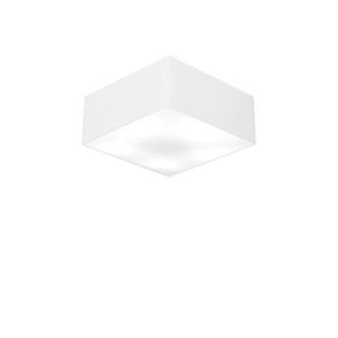 Imagem de Plafon Para Sala Quadrado SL-3000 Cúpula Cor Branco - Vivare