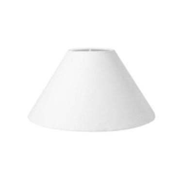 Imagem de Cúpula em tecido cone abajur luminária cp-4078 25/40x15cm branco - Viv