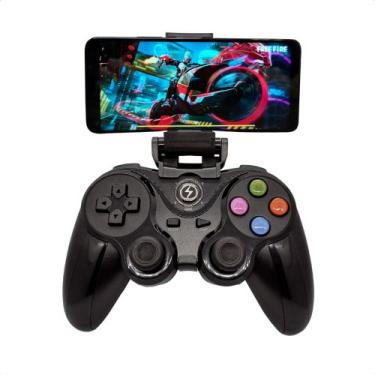 Imagem de Controle Manete Gamepad Bluetooth Compatível Android Ios Pc - Altomex,