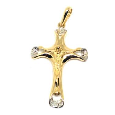 Imagem de Pingente em Ouro 18K Crucifixo com Cristo - Elegancy Joias