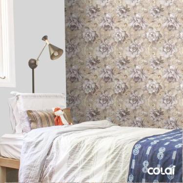 Imagem de Papel De Parede Adesivo Lavável Quadro De Lótus 6m - Colaí Adesivos