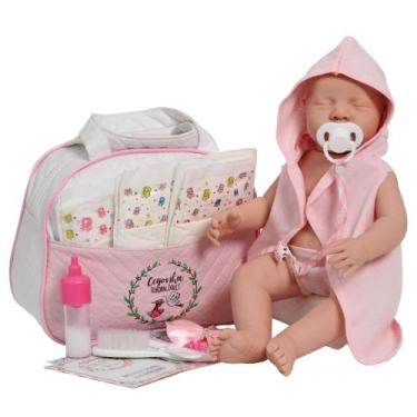 Imagem de Bebê Reborn Realista Enxoval Pode Dar Banho Fofinha + Itens - Cegonha 