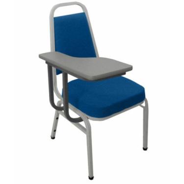 Imagem de Cadeira Universitária Empilhável Linha Hotel Plus Azul - Design Office
