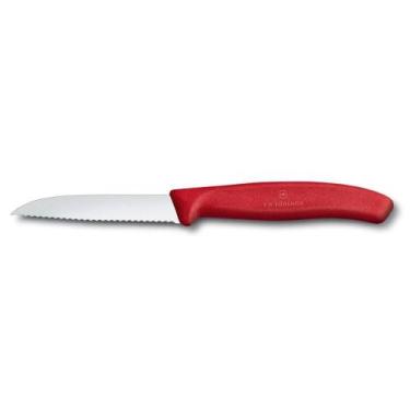 Imagem de Faca Victorinox Swiss Classic - Serrilhada - 8 Cm - Vermelha
