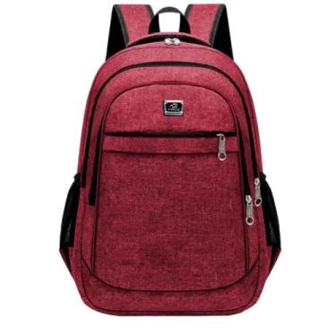 Imagem de Mochila Bolsa Viagem Resistente Coreana Masculina Feminina Colorida Ve
