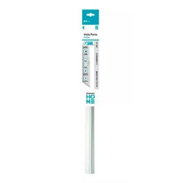 Imagem de Veda Porta C/ Adesivo 3m 80cm Rodo Silicone Branco - Stamaco