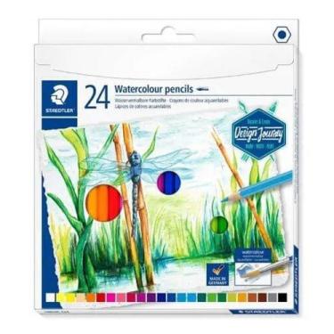 Imagem de Lapis de Cor staedtler aquarelavel 24 cores-14610c c24, 3
