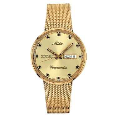 Imagem de MIDO Commander 1959 - Relógio automático suíço masculino - caixa de 37 mm - pulseira de...