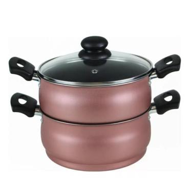 Imagem de Panela A Vapor Al Vapore 3 Em 1 Dona Chefa Cozinhar Refogar, Ref.0363