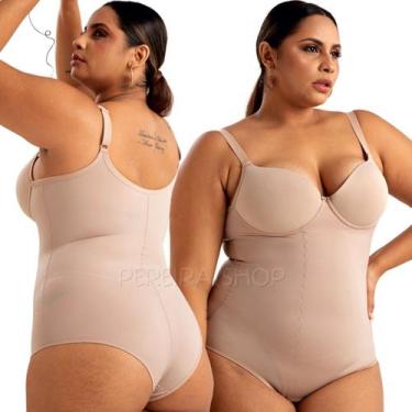Imagem de Body Modelador Plus Size Média Forte Compressão Com Bojo 351601 - VI L
