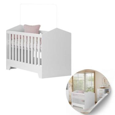Imagem de Berço Mini Cama Multifuncional 2x1 Com Suporte Mosquiteiro - CASA E MO