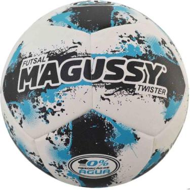 Imagem de Bola Magussy Twister 500 Fusion Tec Futsal, Único, Branco