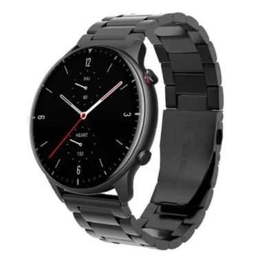 Imagem de Pulseira De Aço Para Gtr2 / Gtr2e Cor Preto - 123smart