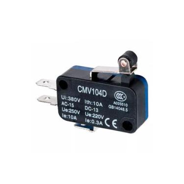 Imagem de Mini Micro Fim de Curso Haste Curta c/ Roldana PVC - UP Electronic