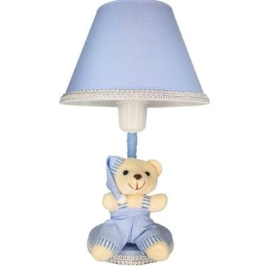 Imagem de Abajur Infantil Cabeceira Quarto Bebê Criança Urso Soneca - Erich Baby